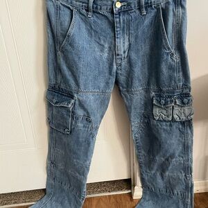 MNML Light Blue Cargo Pants